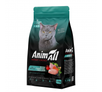 Полнорационный сухой корм Animall для стерилизованных кошек с курицей ..