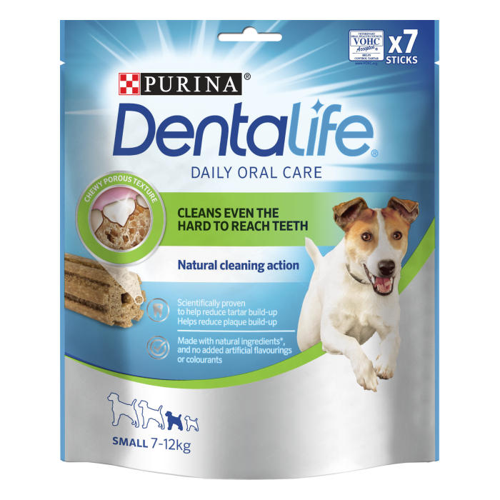 Ласощі DENTALIFE Small для дорослих собак дрібних порід для здоров'я зубів і ясен 115 г