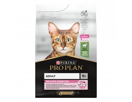 Pro Plan Delicate сухий корм для кішок з чутливим травленням, з ягнятком, 3 кг