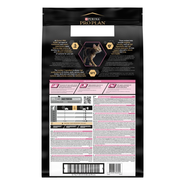 ProPlan Delicate с ягненком для кошек с чувствительной кожей 10 кг