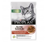 Влажный корм ProPlan Sterilised Nutrisavour, для кастрированных кошек,..