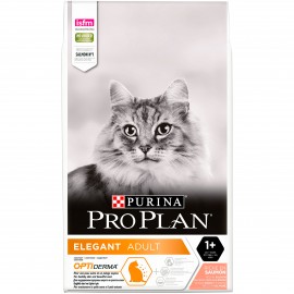 Purina Pro Plan ELEGANT для дорослих кішок з чутливою шкірою, з лососе..