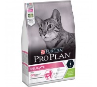 ProPlan Delicate з ягням для котів з чутливою шкірою, сухий 3кг..