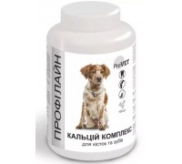 Профилайн Кальций комплекс - добавка для костей и зубов собак, 100 таб..