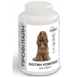Профілайн Біотин комплекс - добавка для шкіри та вовни собак 100 табл,..
