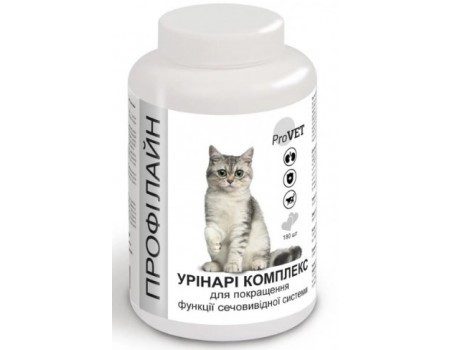 Профілайн Урінарі комплекс - добавка для покращення функції сечовивідної системи котів, 180 табл, 145 г