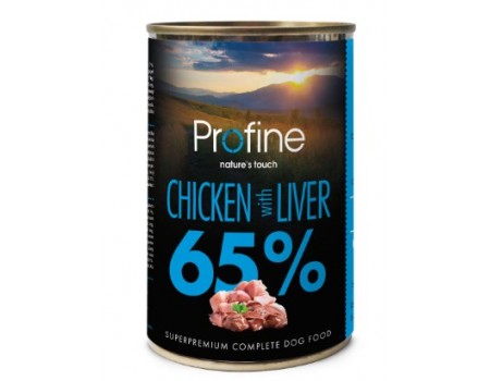 Profine Chicken & Chicken liver - консервы для собак (курица/печень) 400г