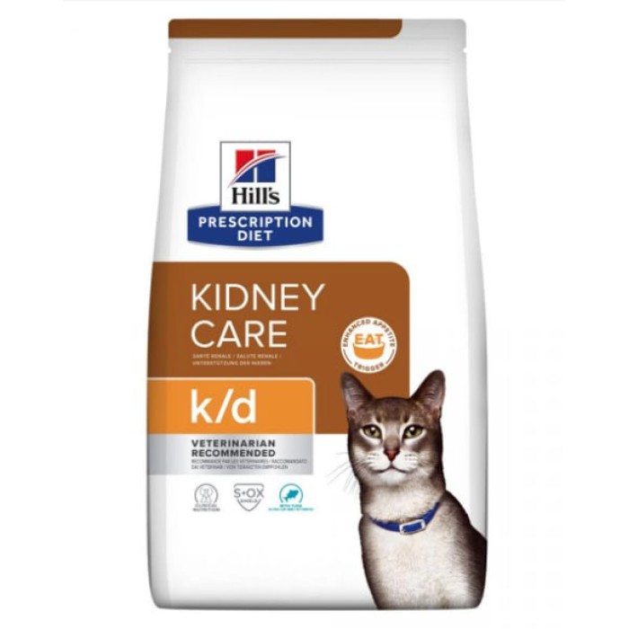 Hills PD Feline K/D Лікувальний корм для котів Рекомендований при хворобах нирок СКХ, тунець -3 кг
