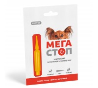 Краплі PROVET МЕГАСТОП для собак до 4 кг, 1п.х0,5 мл (інсектоакарицид,..