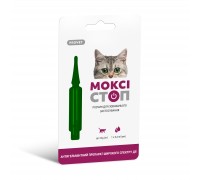 Капли PROVET МОКСИСТОП для кошек до 4 кг, 1 пипетка 0,4 мл (антигельми..