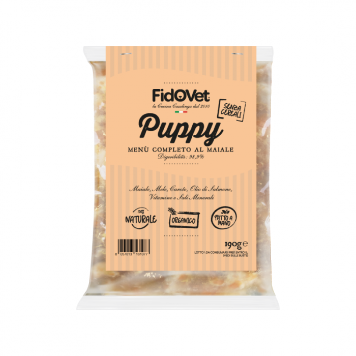 Вологий корм для цуценят Fidovet - Puppy Maiale (Свинина), 190 г
