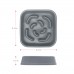 Миска квадратная силиконовая DEXAS Слоу Фидер, для медленного кормления, 960 мл, светло-серая  - фото 2