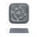 Миска квадратна силіконова DEXAS Слоу Фідер, для повільного годування, 1,44 л, світло-сірий  - фото 4