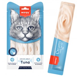Рідкі ласощі для котів Wanpy Creamy Lickable Treats, тунець, 70 г (14 ..