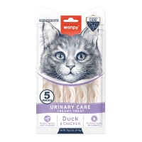 Wanpy Functional Creamy Lickable Treat Urinary Care ВАНПИ УРИНАРИ жидкое лакомство для кошек с мочекаменной болезнью, 0.07 кг (5х14г)
