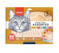 Рідкі ласощі для котів Wanpy Creamy Treat Assorted ВАНПІ МІКС, набір ,..