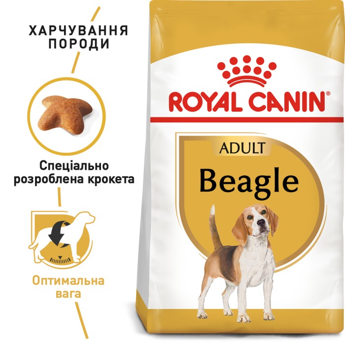 Сухий повнорационний корм Royal Canin Beagle Adult - сухий корм для біглів від 12 міс. 3 кг