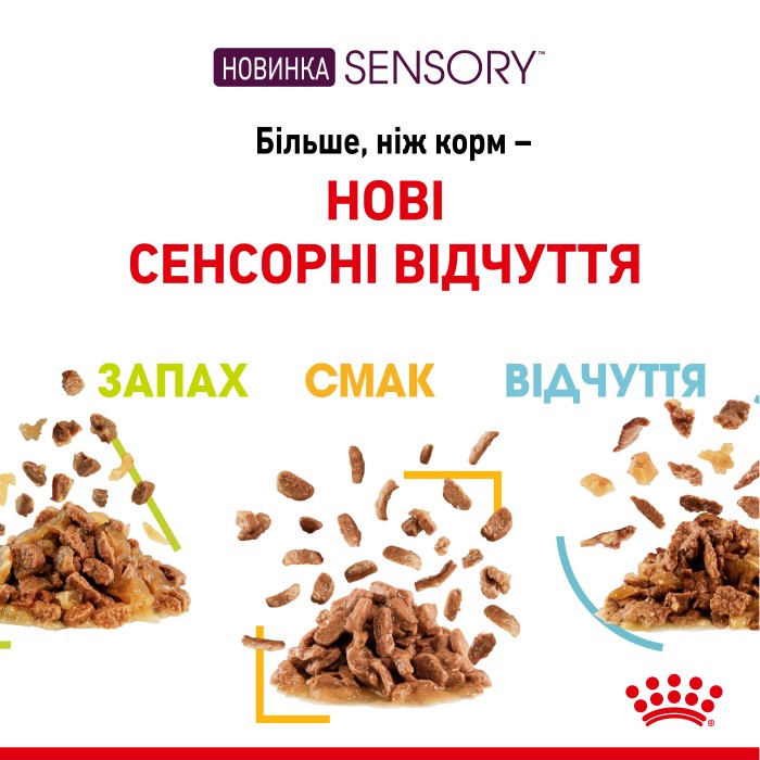 Вологий корм для дорослих котів ROYAL CANIN SENSORY FEEL JELLY 0.085 кг