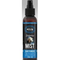RELIQ Botanical Mist-Baby Powder - Спрей с ароматом детской присыпки для ухода и увлажнения шерсти собак и кошек, 120 мл