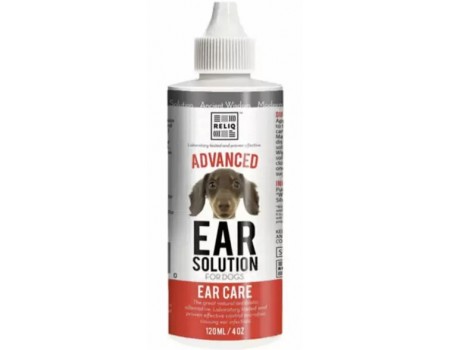 RELIQ Ear Solution Лосьон по уходу за ушами для собак, 120 мл