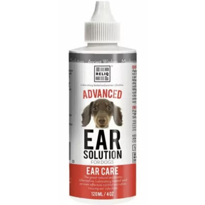 RELIQ Ear Solution Лосьон по уходу за ушами для собак, 120 мл