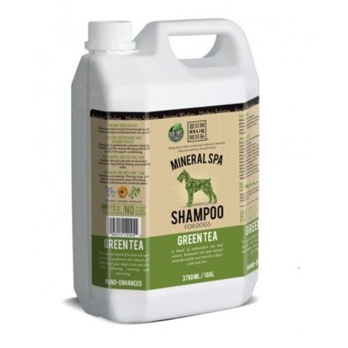 RELIQ Mineral Spa Green Tea Shampoo Шампунь с зеленым чаем для собак и кошек, 3.79 л