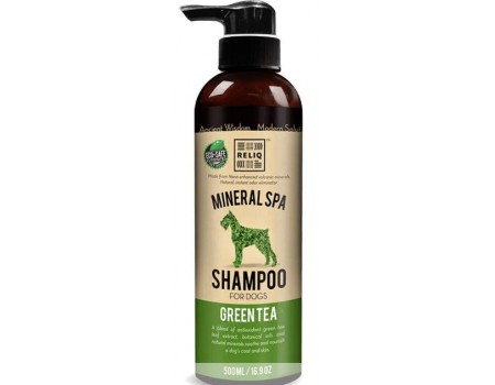 RELIQ Mineral Spa Green Tea Shampoo Шампунь с зеленым чаем для собак и кошек, 500 мл