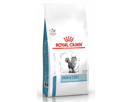 Royal Canin SKIN&COAT CAT Полнорационный диетический корм для кошек при дерматозе и выпадении шерсти, 1.5 кг