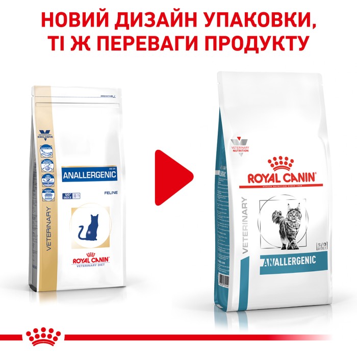 Корм для взрослых кошек ROYAL CANIN ANALLERGENIC CAT 2.0 кг