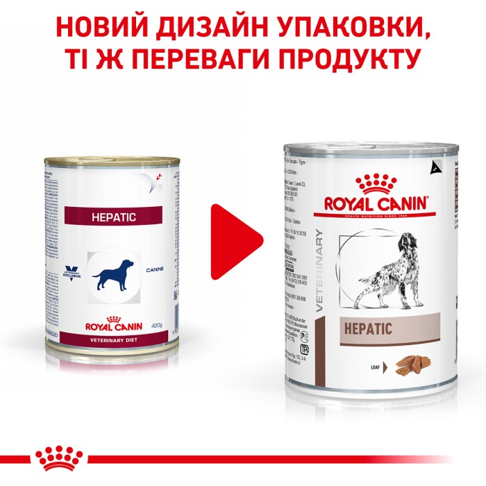 Влажный корм для взрослых собак ROYAL CANIN HEPATIC DOG Cans 0.42 кг
