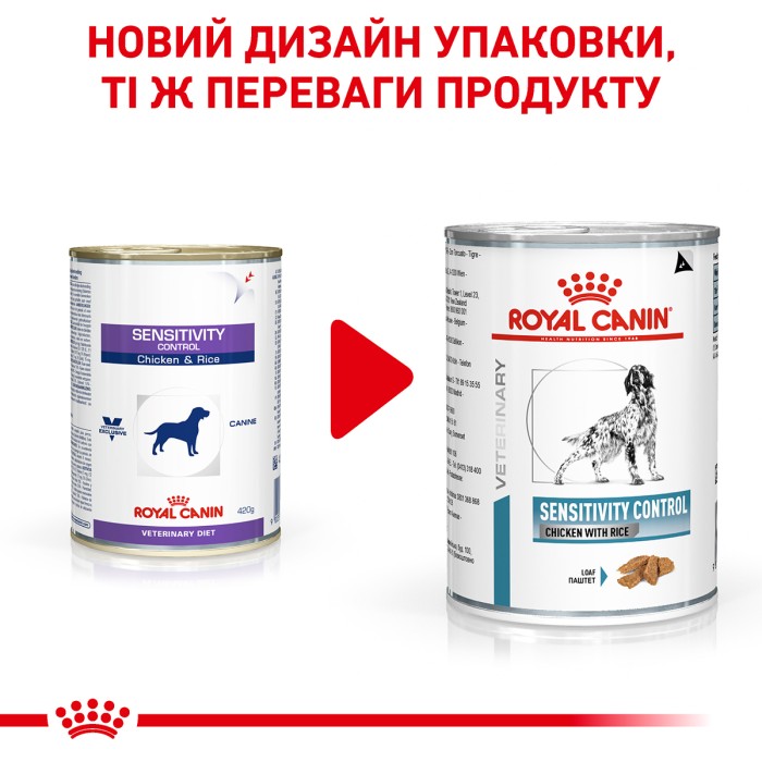 Вологий корм для дорослих собак ROYAL CANIN SENSITIVITY CONTROL CHICKEN DOG Cans  0.42 кг