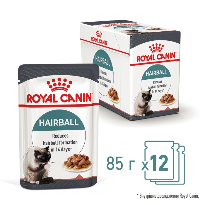 Вологий корм для дорослих котів ROYAL CANIN HAIRBALL CARE 0.085 кг