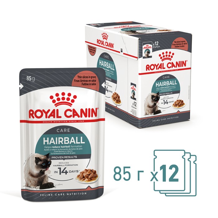 Вологий корм для дорослих котів ROYAL CANIN HAIRBALL CARE 0.085 кг