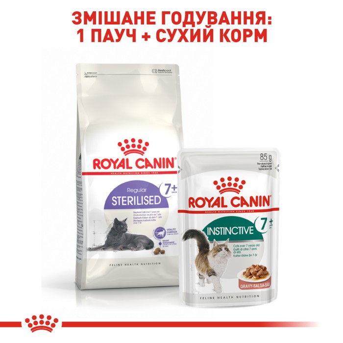 Корм для дорослих стерилізованих котів ROYAL CANIN STERILISED 7+ 10 кг