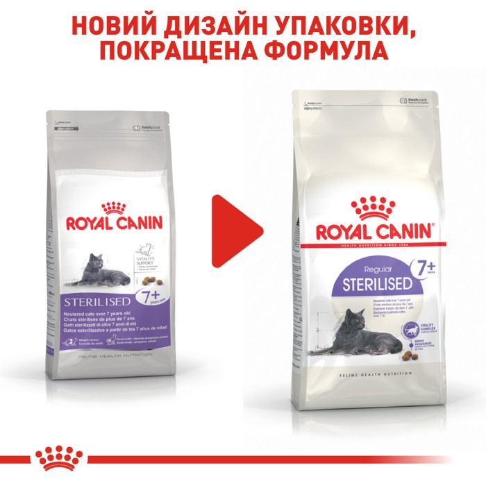 Корм для дорослих стерилізованих котів ROYAL CANIN STERILISED 7+ 10 кг