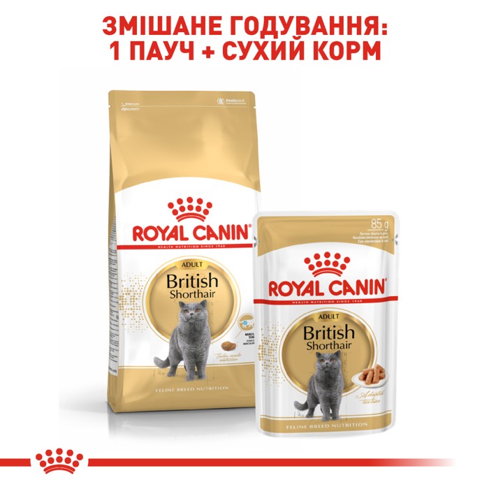 Корм для взрослых кошек ROYAL CANIN BRITISH SHORTHAIR ADULT 0.4 кг
