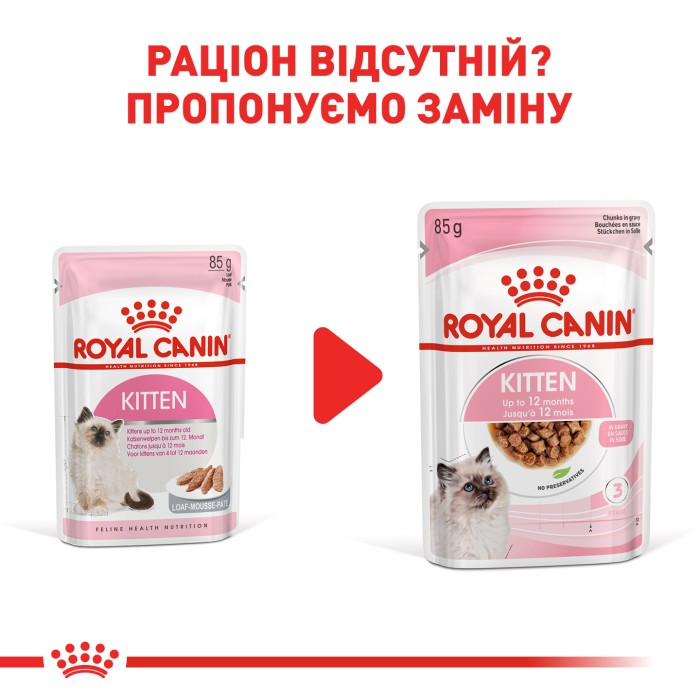 Вологий корм для кошенят ROYAL CANIN KITTEN LOAF 0.085 кг 