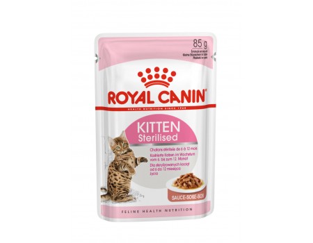 Влажный корм для стерилизованных котят ROYAL CANIN KITTEN STERILISED IN GRAVY 0.085 кг