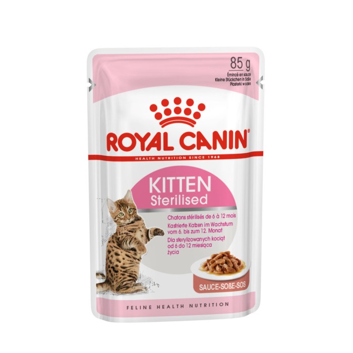 Влажный корм для стерилизованных котят ROYAL CANIN KITTEN STERILISED IN GRAVY 0.085 кг