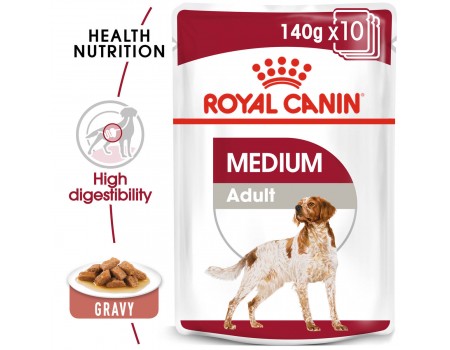 Royal Canin Medium для взрослых влажный корм для собак в соусе 140гр