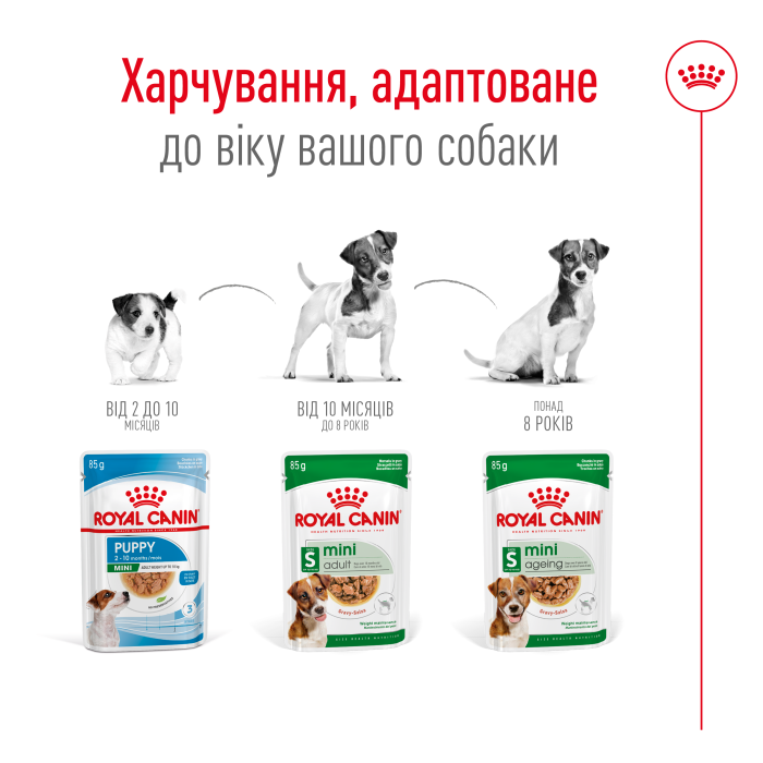 Вологий корм для дорослих собак ROYAL CANIN MINI ADULT  0.085 кг