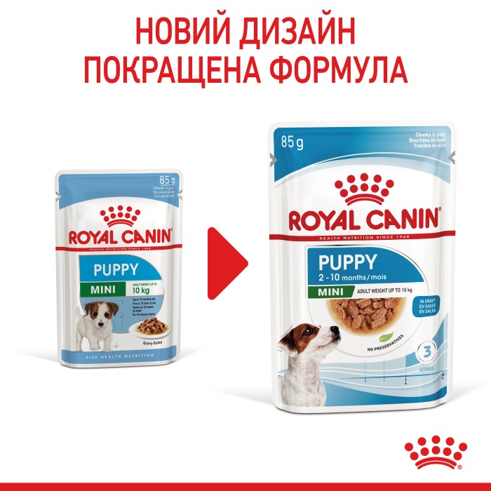 Влажный корм для щенков ROYAL CANIN MINI PUPPY 0.085 кг 