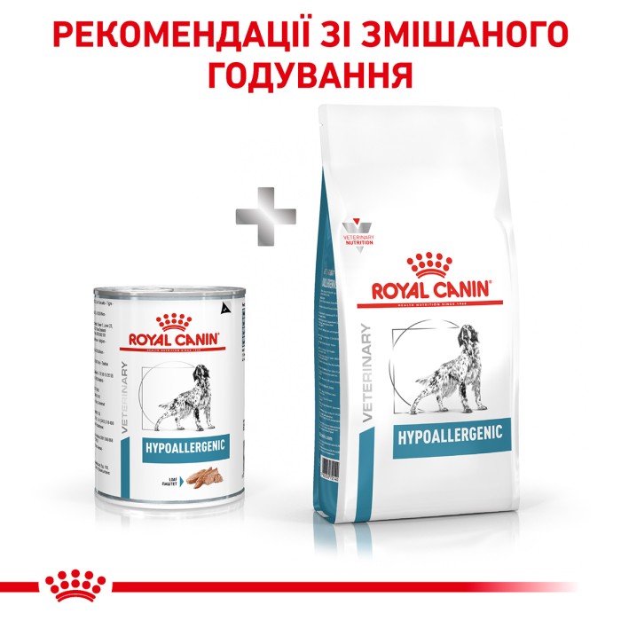 Влажный корм для взрослых собак ROYAL CANIN HYPOALLERGENIC DOG Cans 0.4 кг