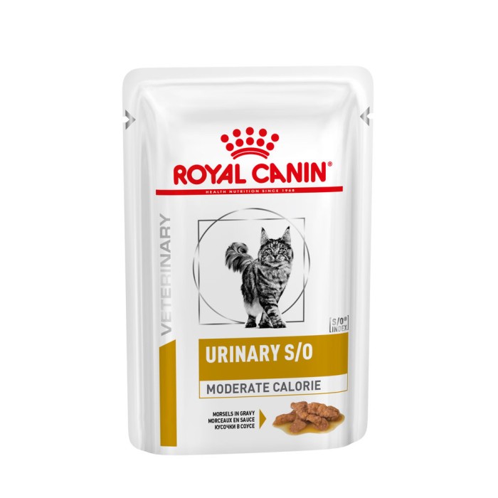 Влажный корм для взрослых кошек ROYAL CANIN URINARY S/O MODERATE CALORIE CAT pouches 0.085 кг