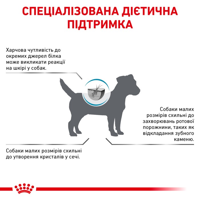 Корм для дорослих собак ROYAL CANIN HYPOALLERGENIC SMALL DOG 1.0 кг