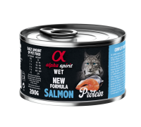 Полнорационный влажный корм Alpha Spirit Salmon, для взрослых кошек, л..