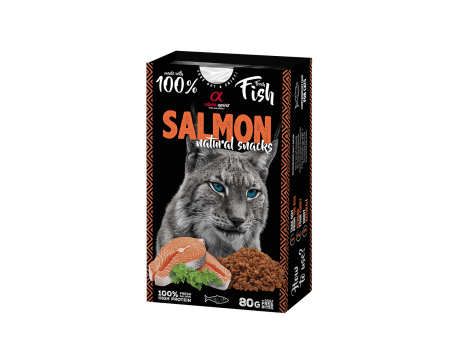 Ласощі для котів Alpha spirit CAT NATURAL SNACK SALMON Натурал Снек, лосось, 80 г