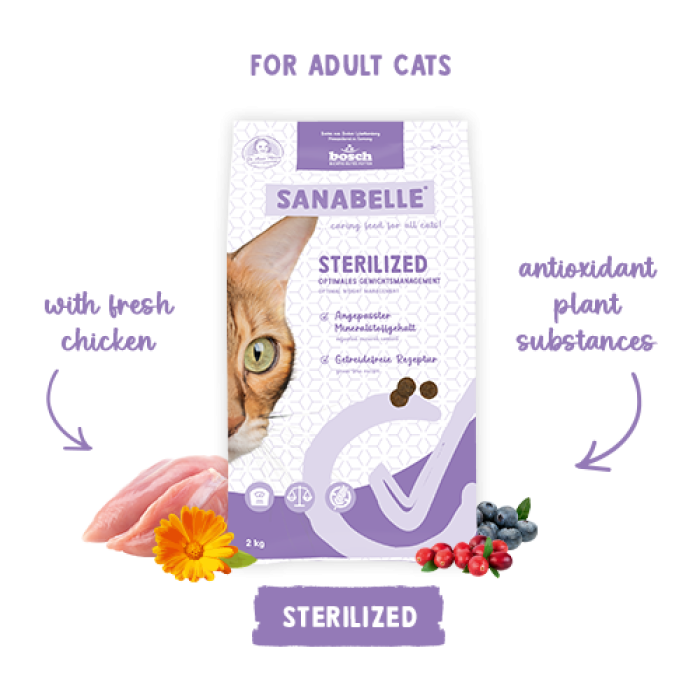 Корм для котів Sanabelle Sterilized 8 кг