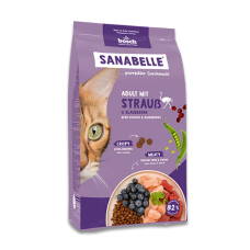 Корм для кошек Sanabelle Adult (страус с черникой) 8 кг