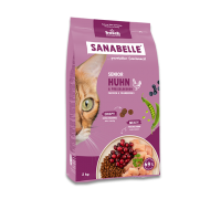Сухий корм Sanabelle Senior, для літніх котів, курка із журавлиною, 2 ..